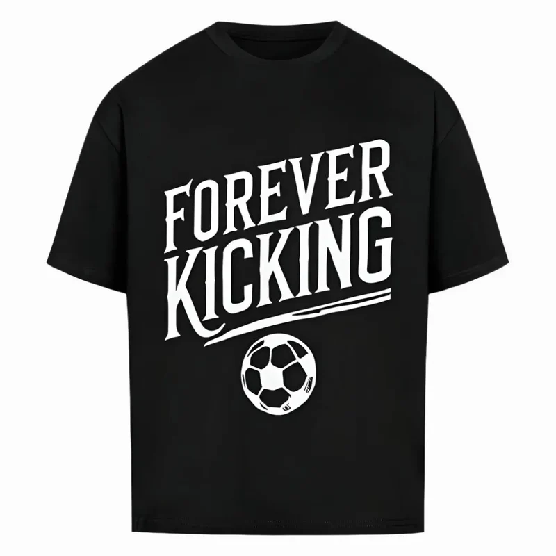 Exclusive Forever Kicking Oversized Shirt – Frontdruck