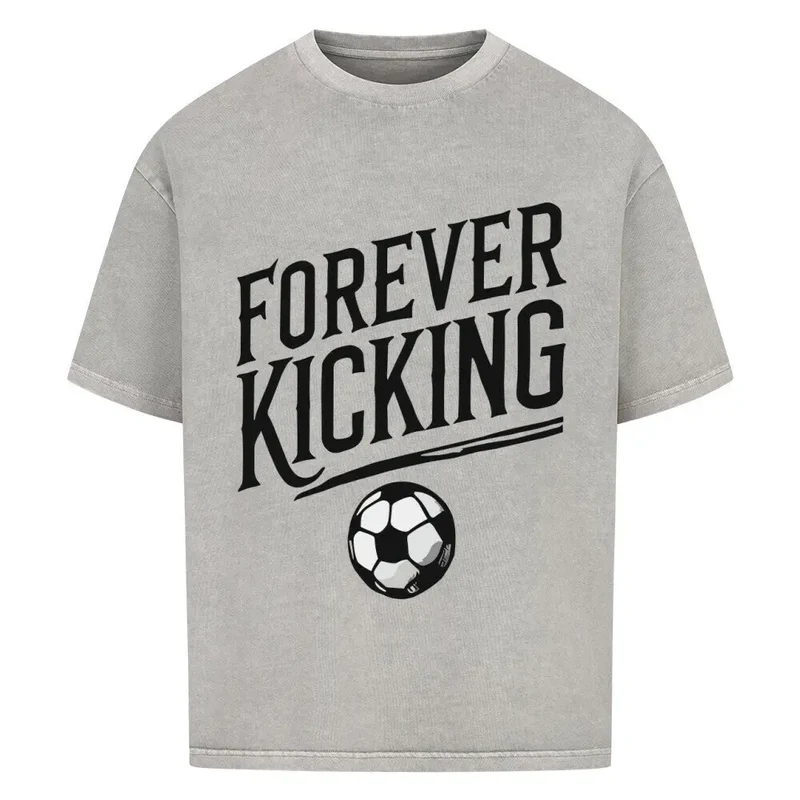 Exclusive Forever Kicking Oversized Shirt – Frontdruck
