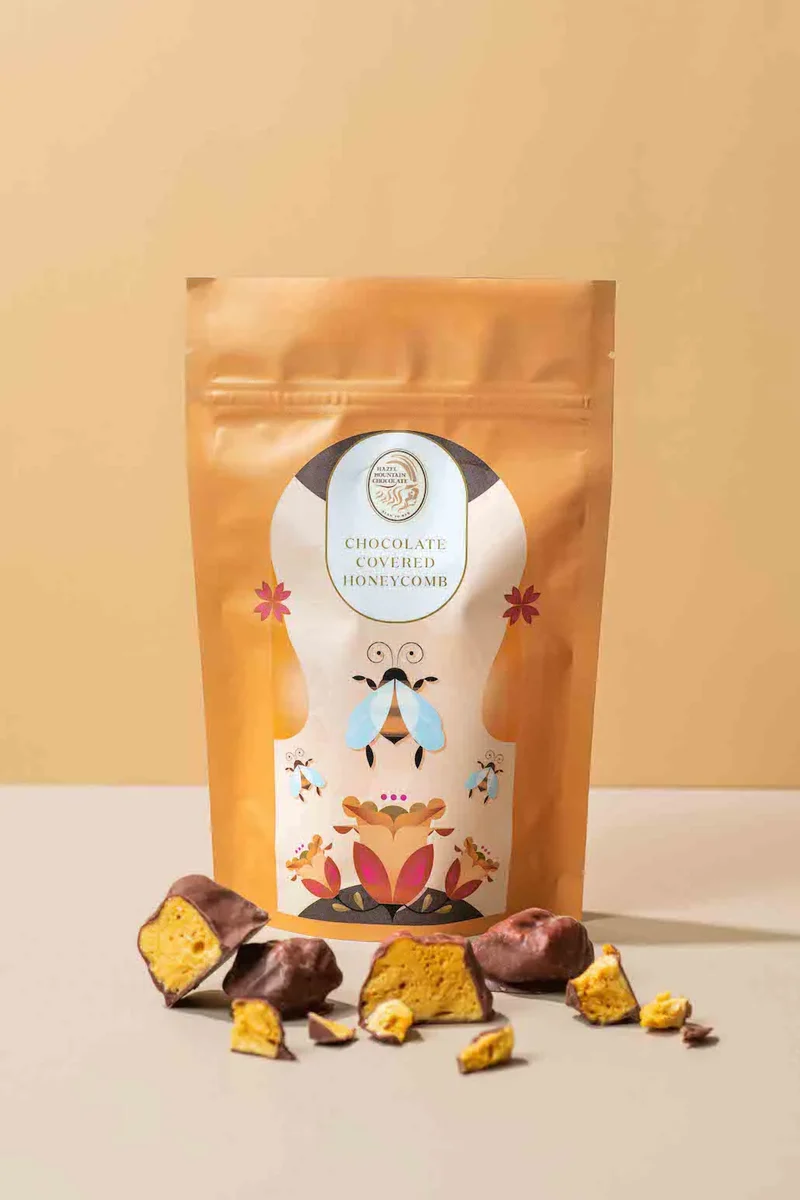 Milk Chocolate Covered Honeycomb | Hazel Mountain Chocolate