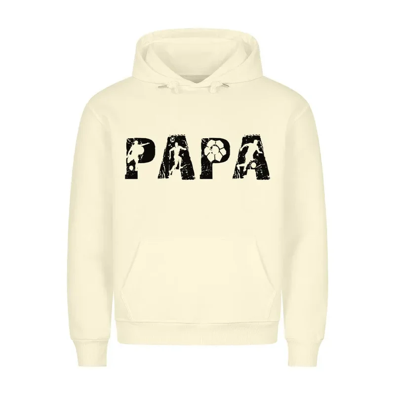 Exclusive Papa Hoodie Fußball – Frontdruck