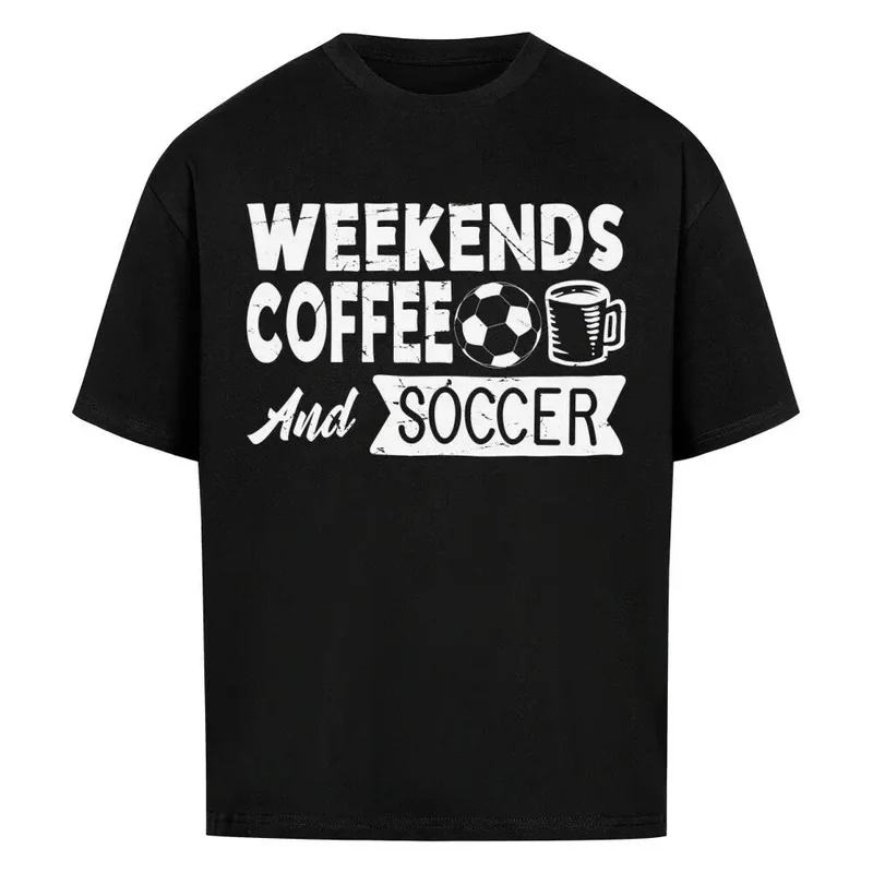Oversized coffee shirt mit Frontdruck
