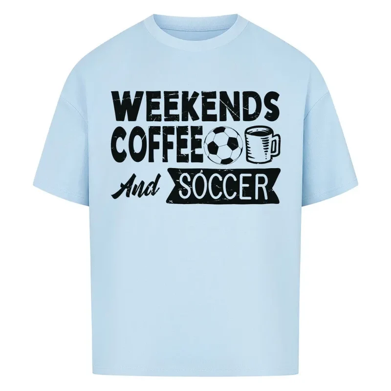 Oversized coffee shirt mit Frontdruck