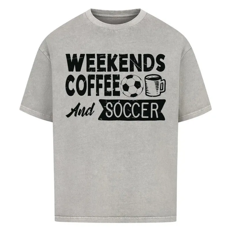 Oversized coffee shirt mit Frontdruck