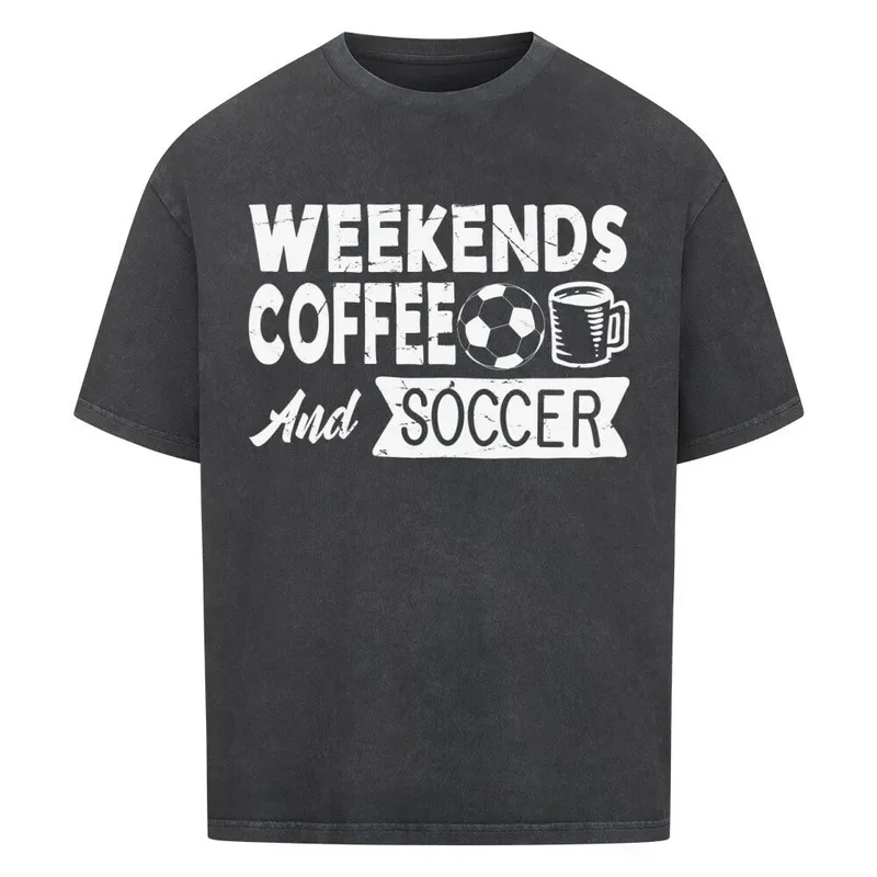 Oversized coffee shirt mit Frontdruck