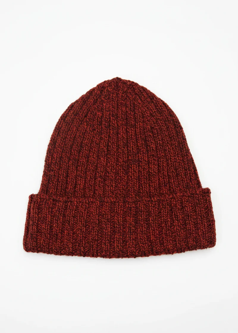 IrelandsEye Ribbed Merino Hat | Sable Marl