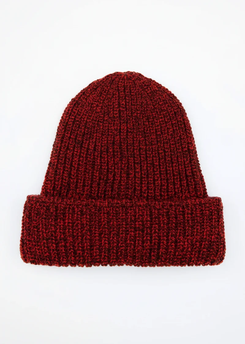 Zinnia Chunky Knit Merino Wool Hat | Sable Marl