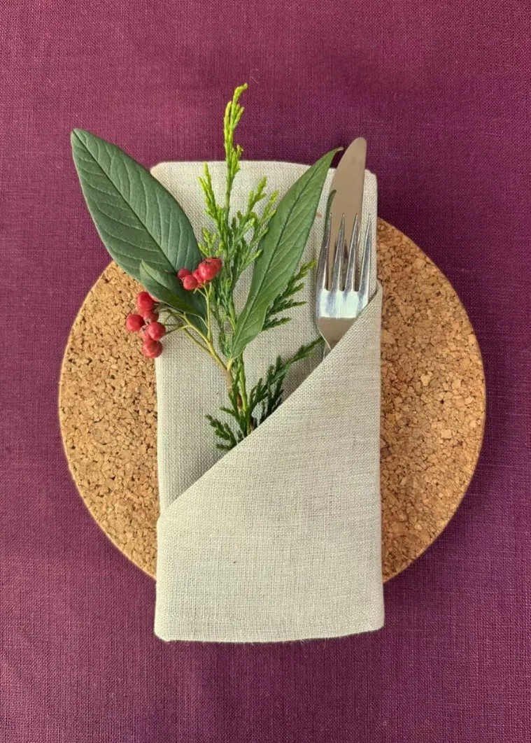 Irish Linen Napkins 2 Pack | Jupiter Red