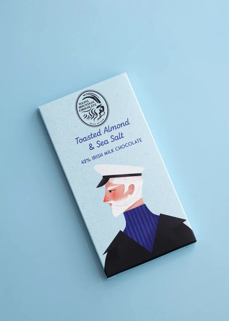 Toasted Almond & Sea Salt Irish Milk Chocolate | Hazel Mountain Chocolate