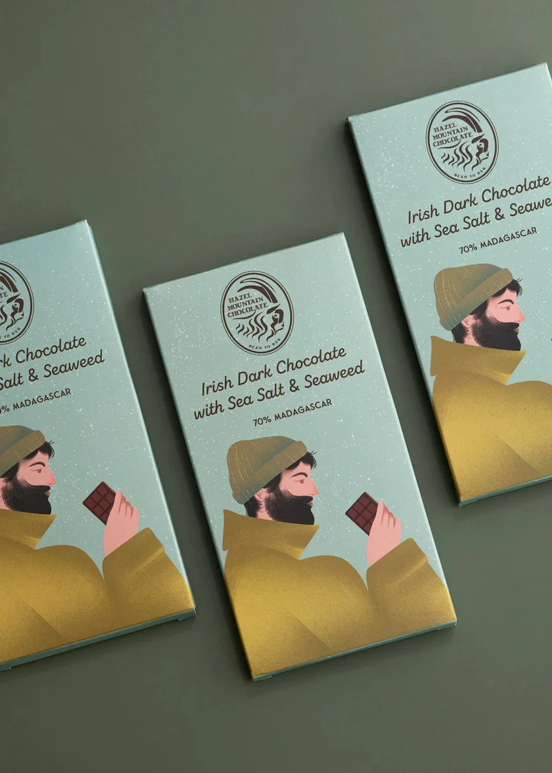 Sea Salt & Seaweed Irish Dark Chocolate | Hazel Mountain Chocolate