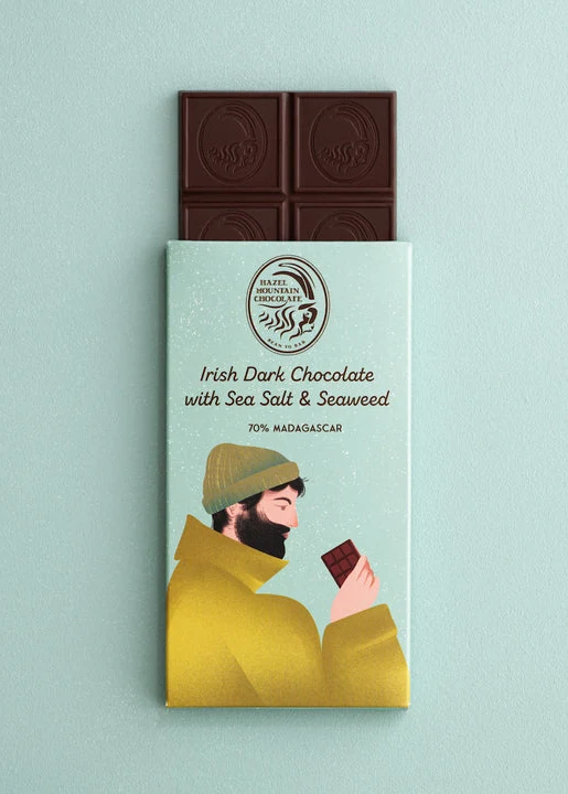 Sea Salt & Seaweed Irish Dark Chocolate | Hazel Mountain Chocolate