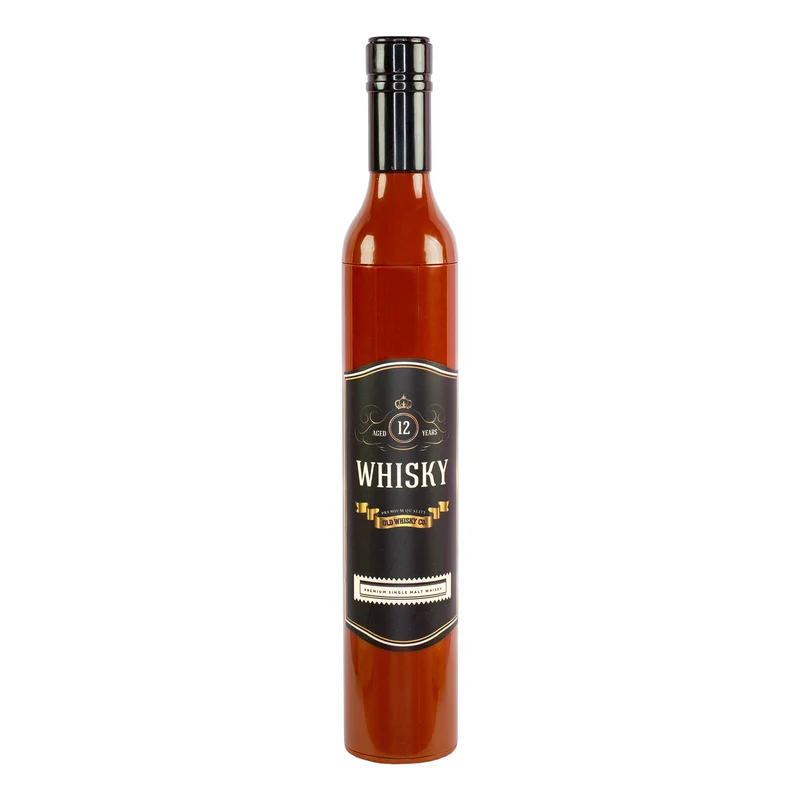 Taschen Regenschirm als Whiskyflasche