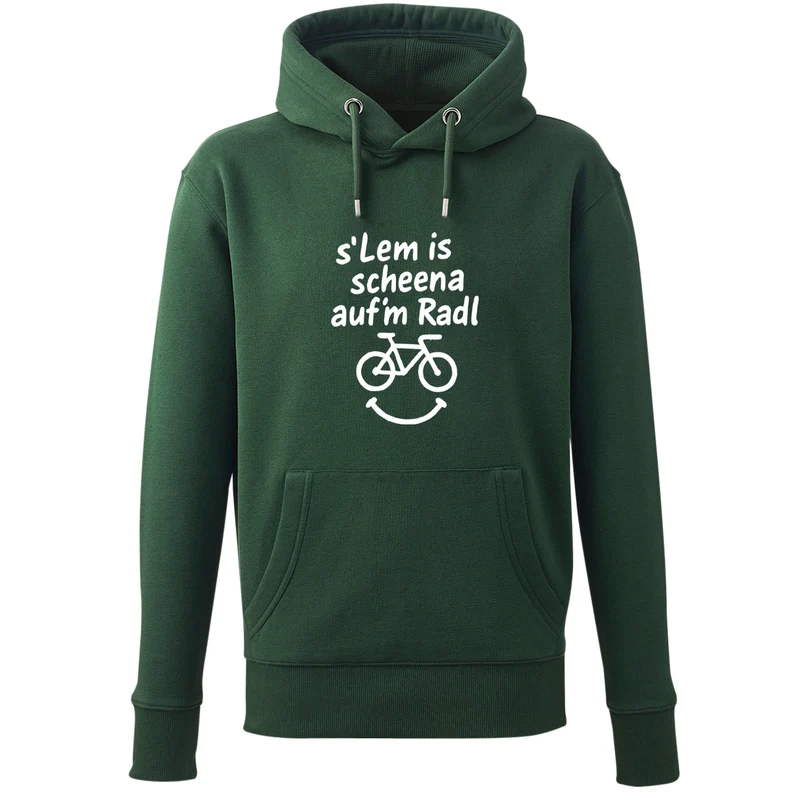 Hoodie "s'Lem is scheena auf'm Radl"