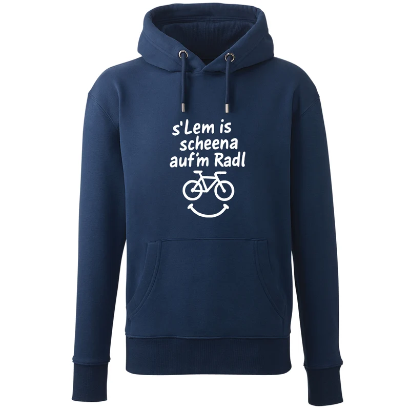 Hoodie "s'Lem is scheena auf'm Radl"