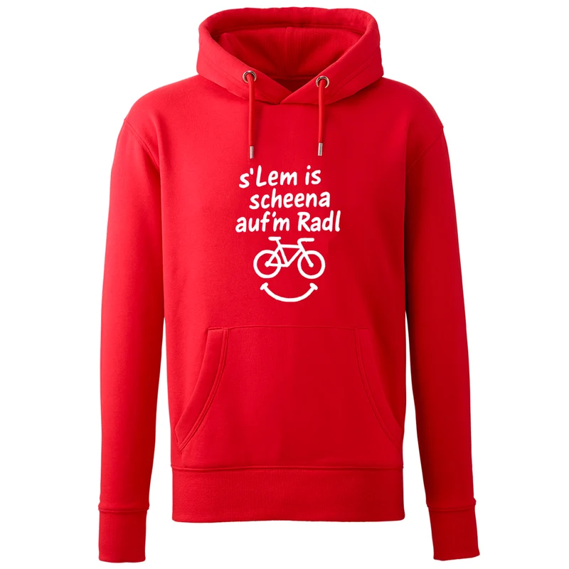 Hoodie "s'Lem is scheena auf'm Radl"