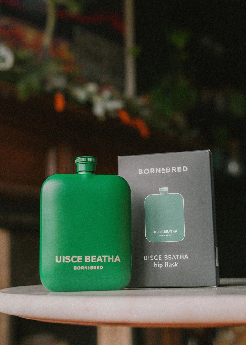 'Uisce Beatha' Whiskey Hip Flask | Born & Bred