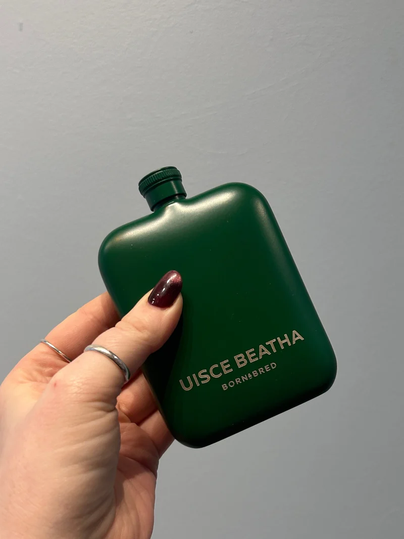 'Uisce Beatha' Whiskey Hip Flask | Born & Bred