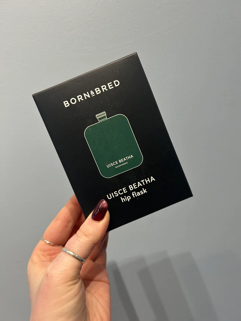 'Uisce Beatha' Whiskey Hip Flask | Born & Bred