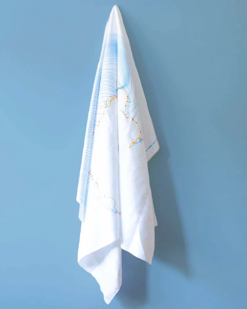North Coast Map Beach Towel | Cowfield Design