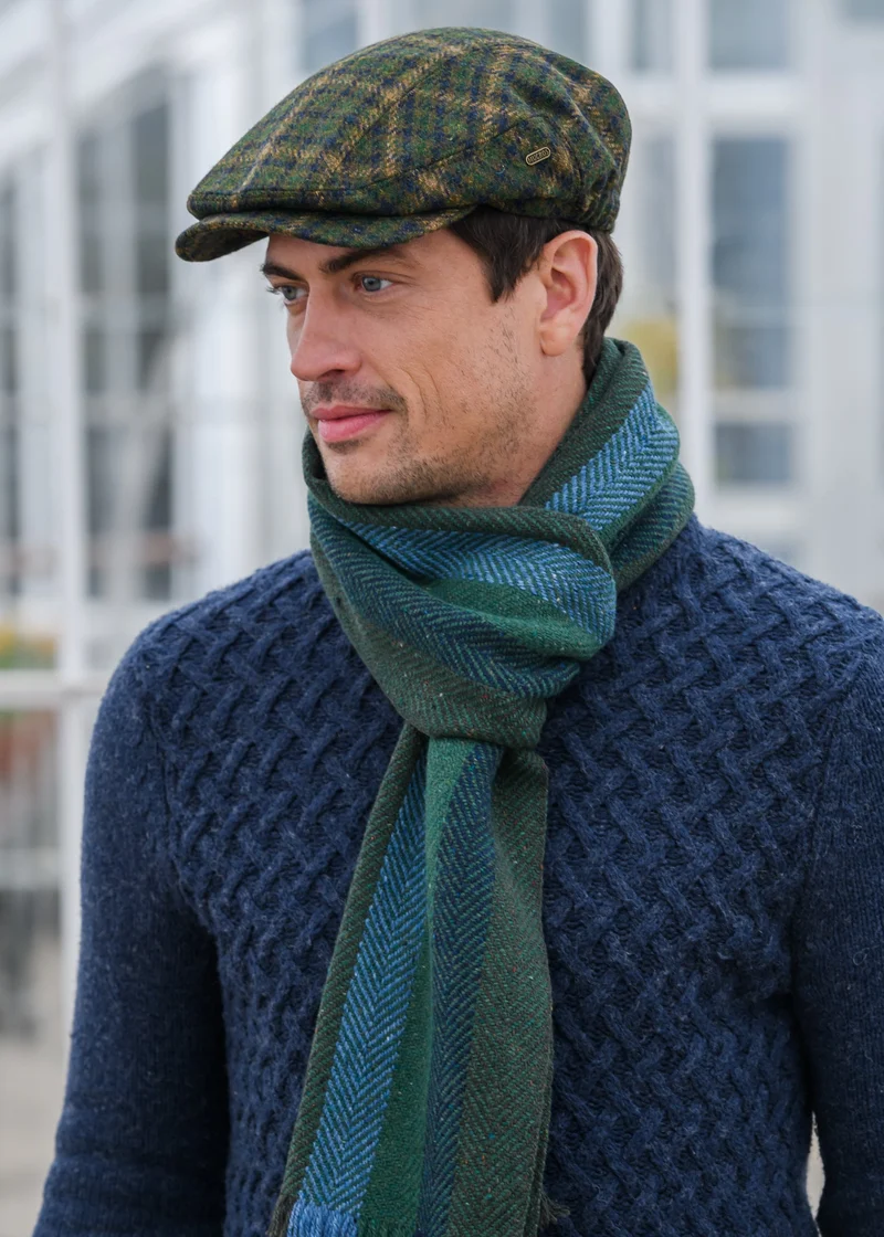 Mucros Kerry Cap | Green Mustard Check