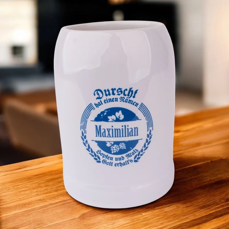 Bierkrug "Durscht" mit Wunschname