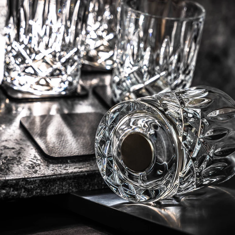 Magnet-Kristallgläser WHISKY DIAMOND