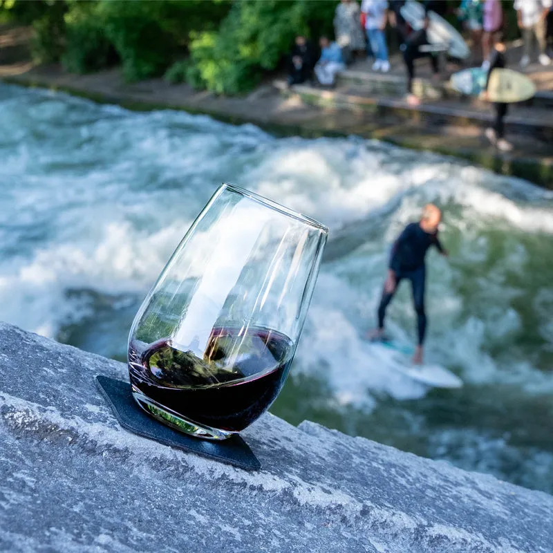 Magnet-Kristallgläser WEIN und LONGDRINK inkl. Leiste WHITE