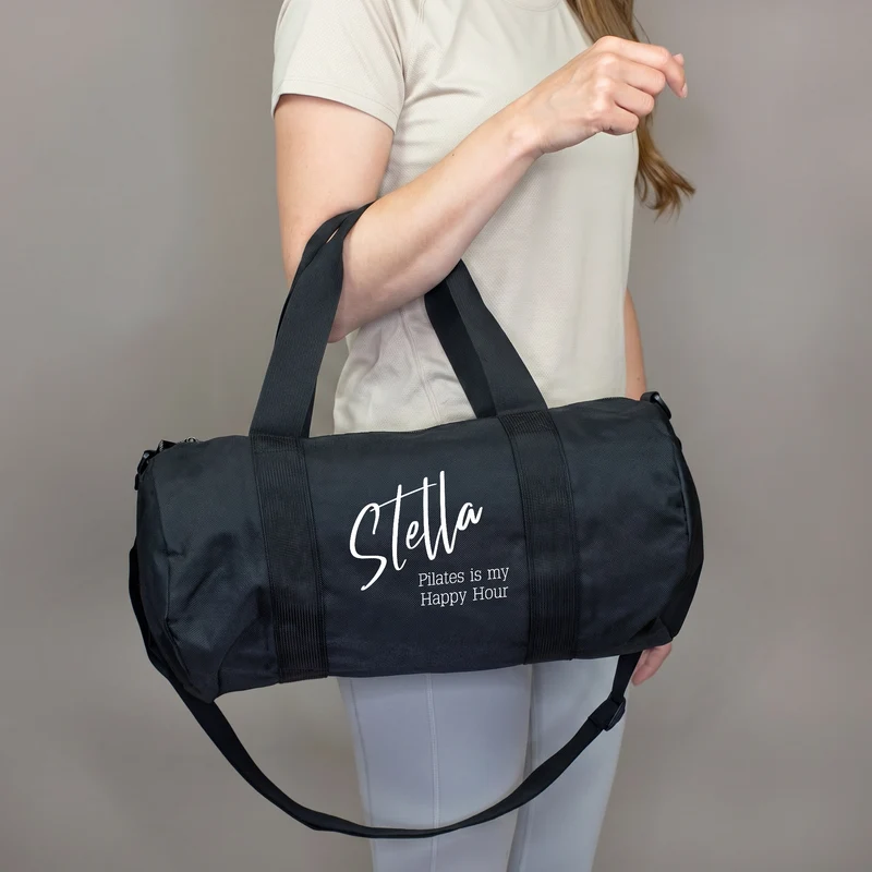 Sporttasche personalisiert mit Name & Wunschtext | Reisetasche & Duffle Bag als Geschenk in 2 Größen