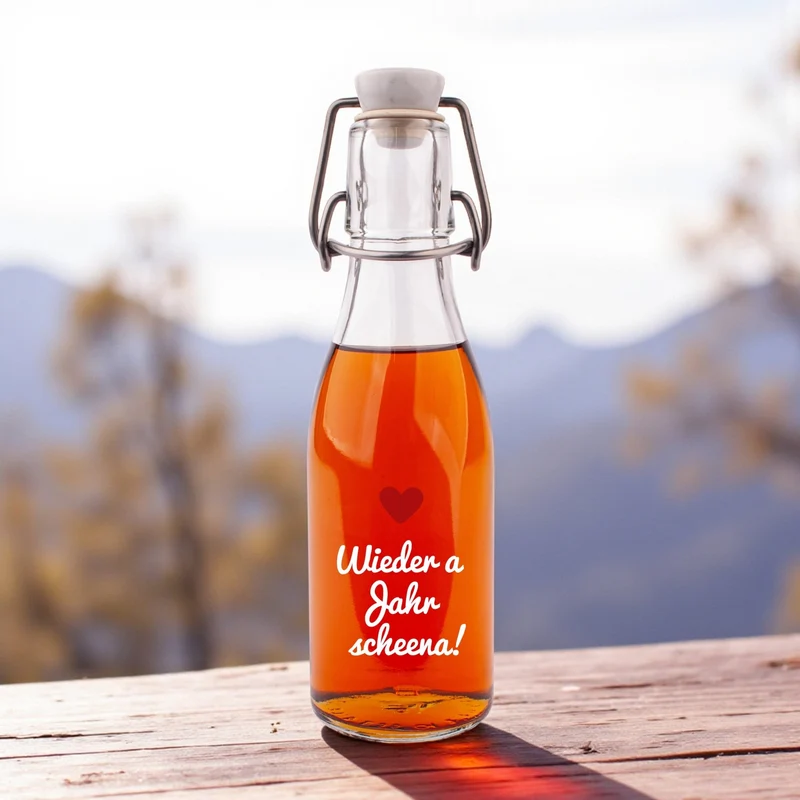 Likör/Schnaps "Wieder a Jahr scheena!"