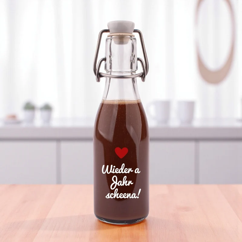 Likör/Schnaps "Wieder a Jahr scheena!"