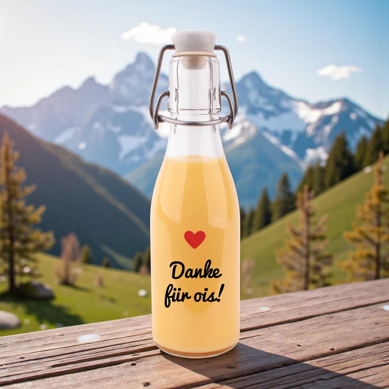Likör/Schnaps "Danke für ois!"