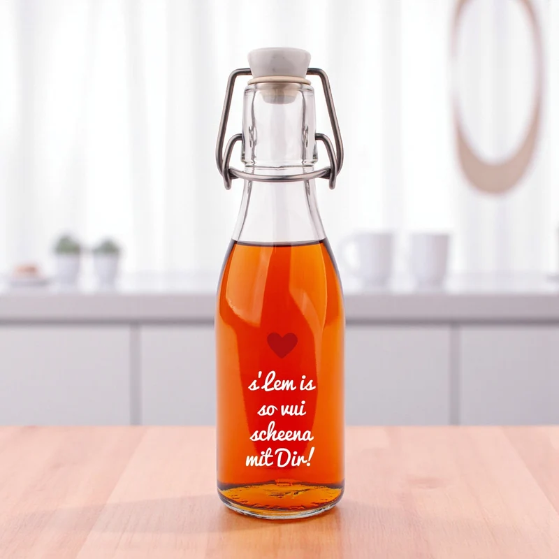 Likör/Schnaps "s'Lem is so vui scheena mit Dir!"