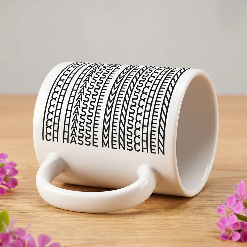 Kaffeetasse 'Ich hasse Menschen' | Tasse mit versteckter Botschaft als lustiges Geschenk