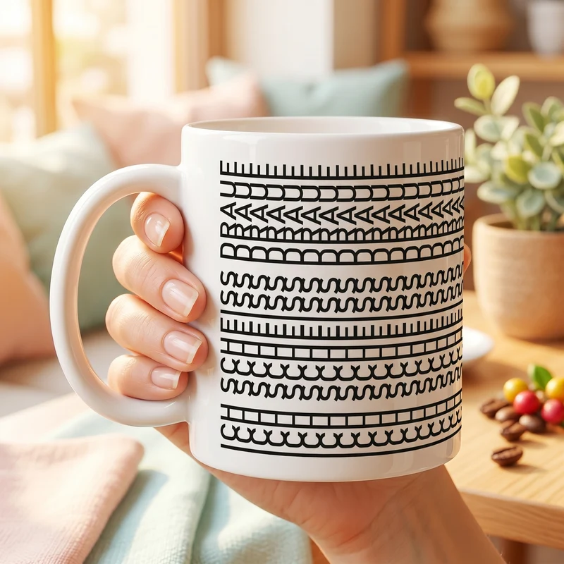 Tasse mit versteckter Botschaft 'Ich scheiss drauf' | Kaffeetasse als lustiges Geschenk