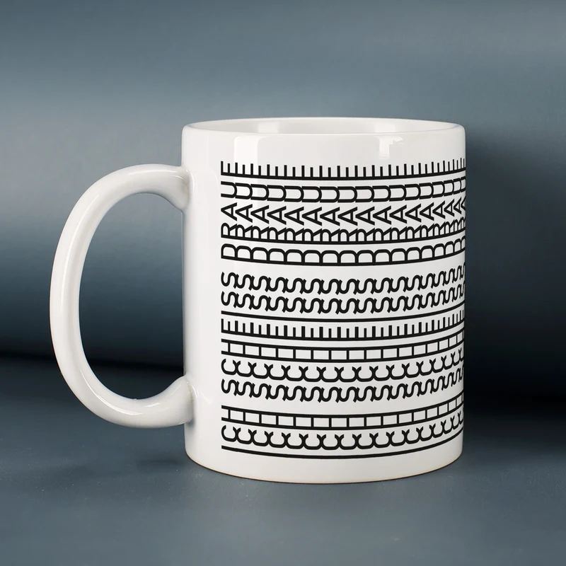 Tasse mit versteckter Botschaft 'Ich scheiss drauf' | Kaffeetasse als lustiges Geschenk