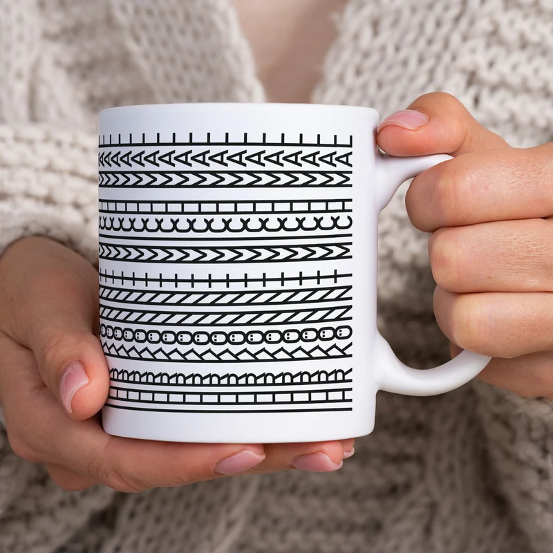 Kaffeetasse mit versteckter Botschaft 'Ihr könnt mich mal' | Tasse als lustiges Geschenk