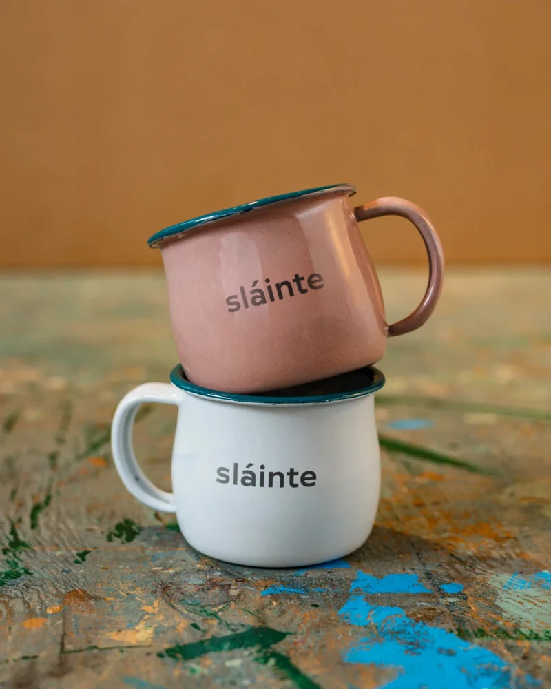 Slainte Enamel Mini Mug | Born & Bred