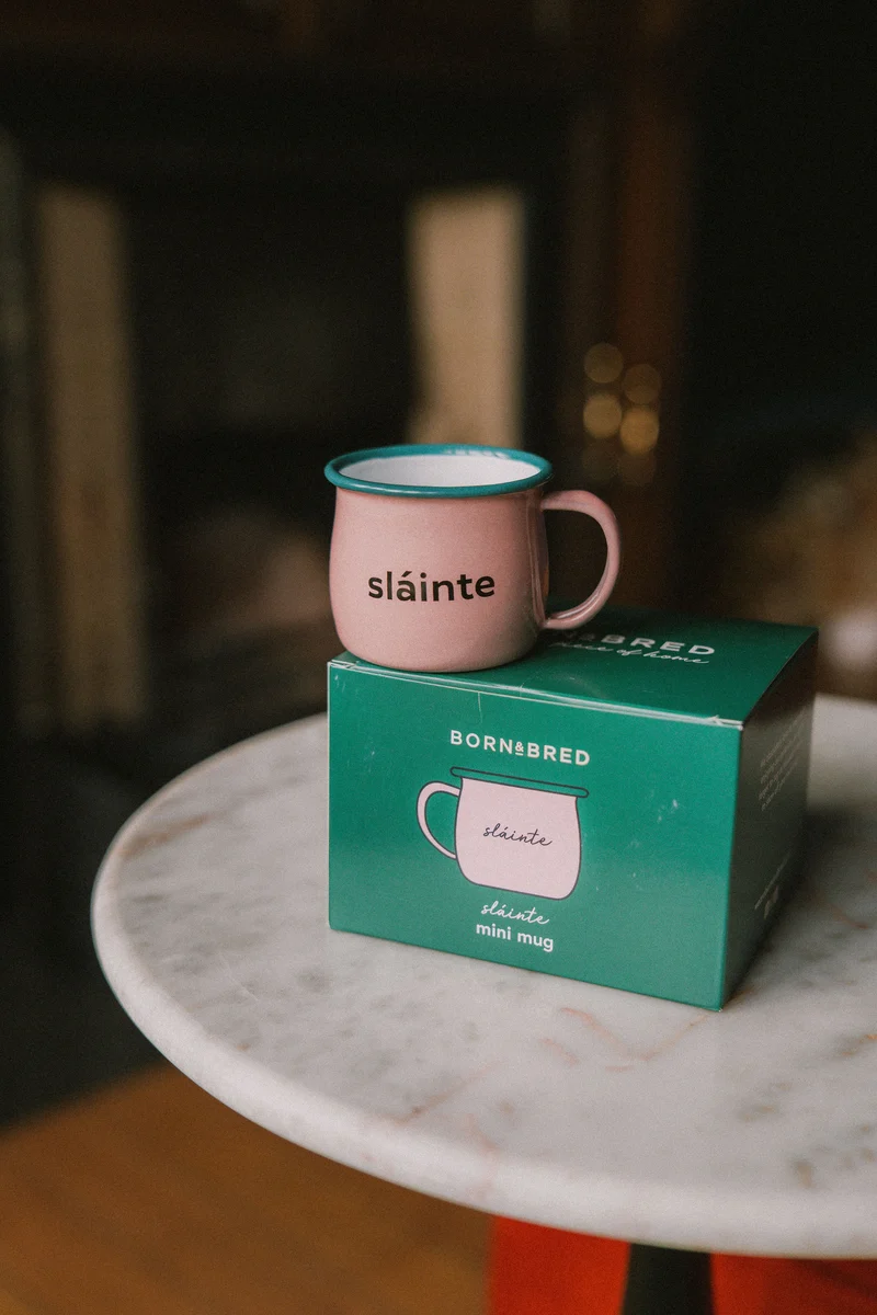 Slainte Enamel Mini Mug | Born & Bred