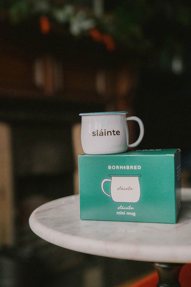 Slainte Enamel Mini Mug | Born & Bred