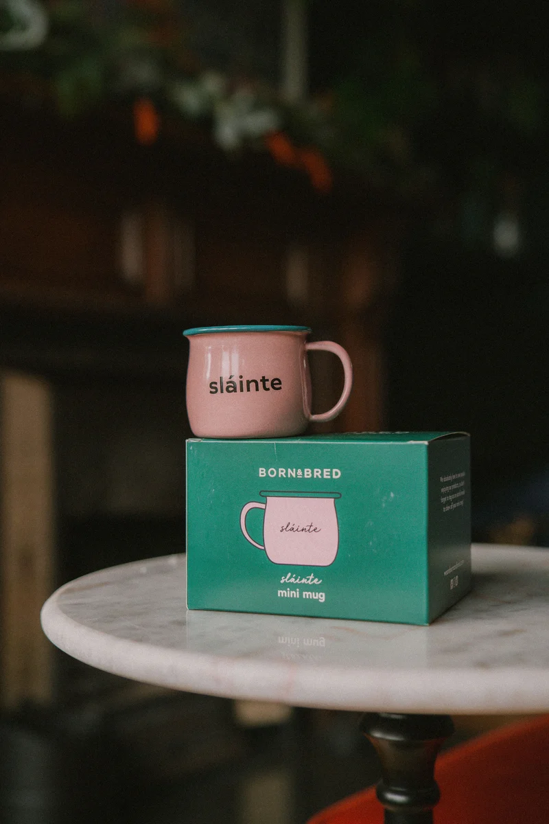 Slainte Enamel Mini Mug | Born & Bred