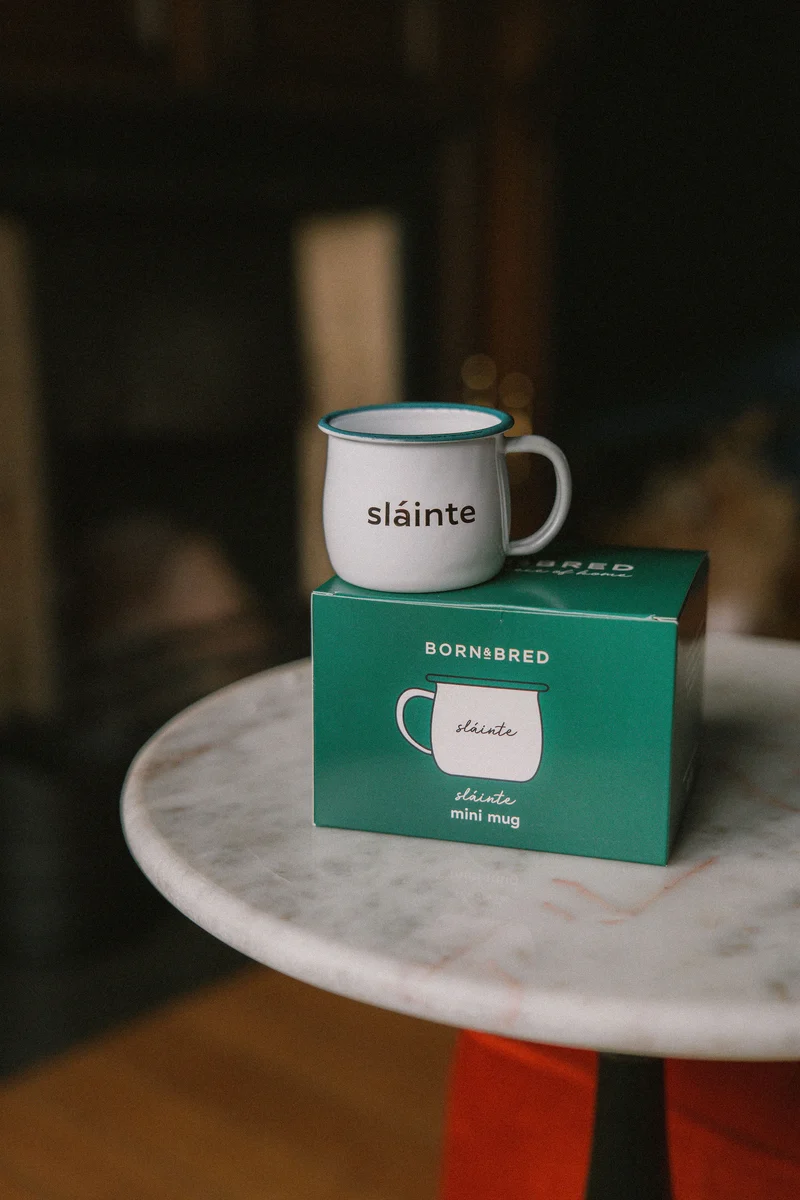 Slainte Enamel Mini Mug | Born & Bred