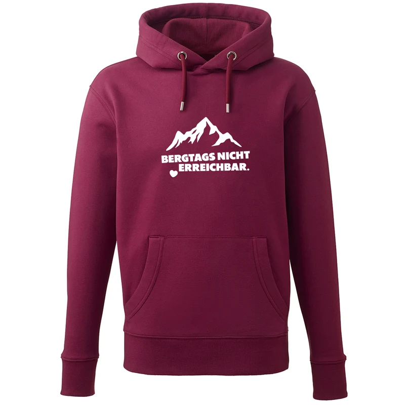 Hoodie "Bergtags nicht erreichbar"