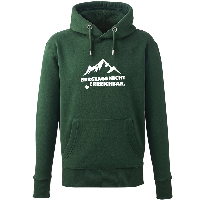 Hoodie "Bergtags nicht erreichbar"