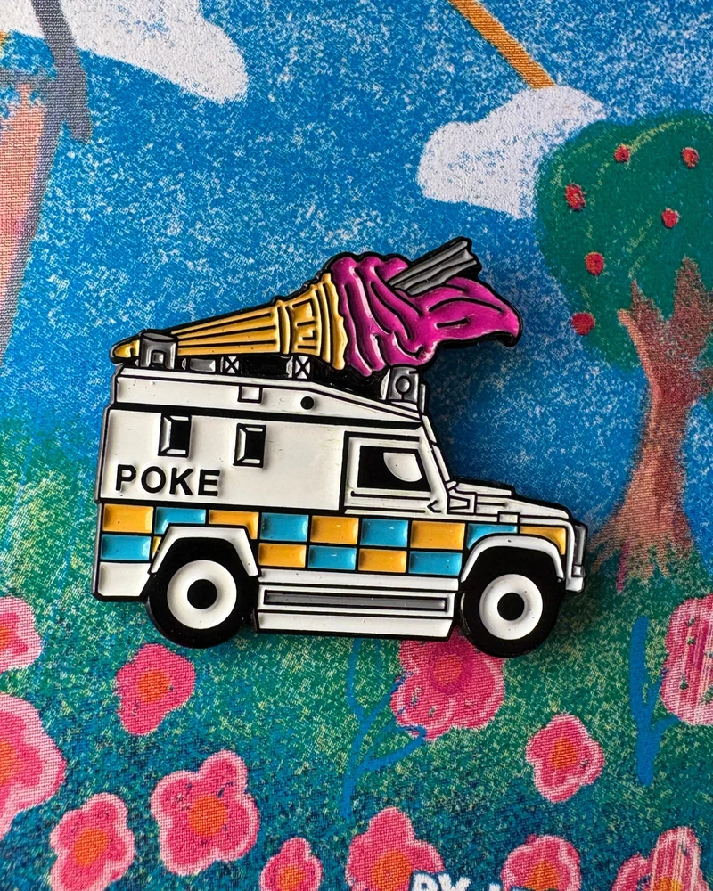 Poke Wagon Pin Badge | Leo Boyd