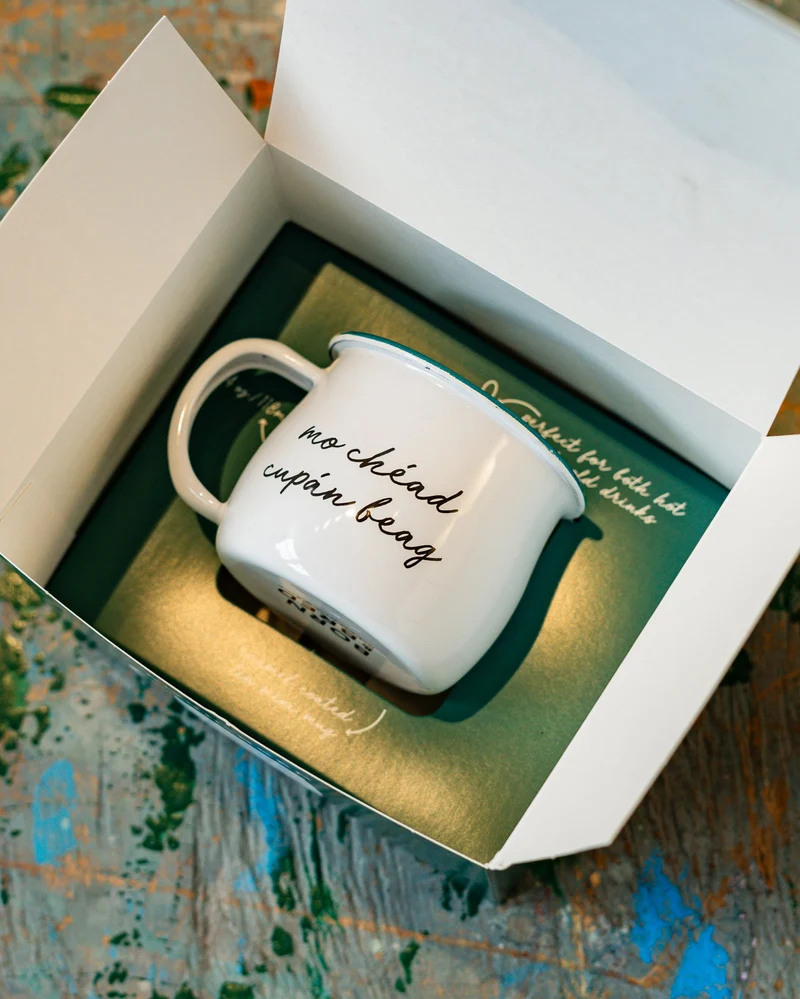 Mo Chéad Cupán Beag Mug Enamel Mini Mug | Born & Bred