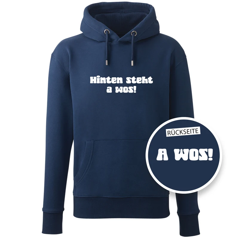 Hoodie "A Wos!" (mit Rückenprint)