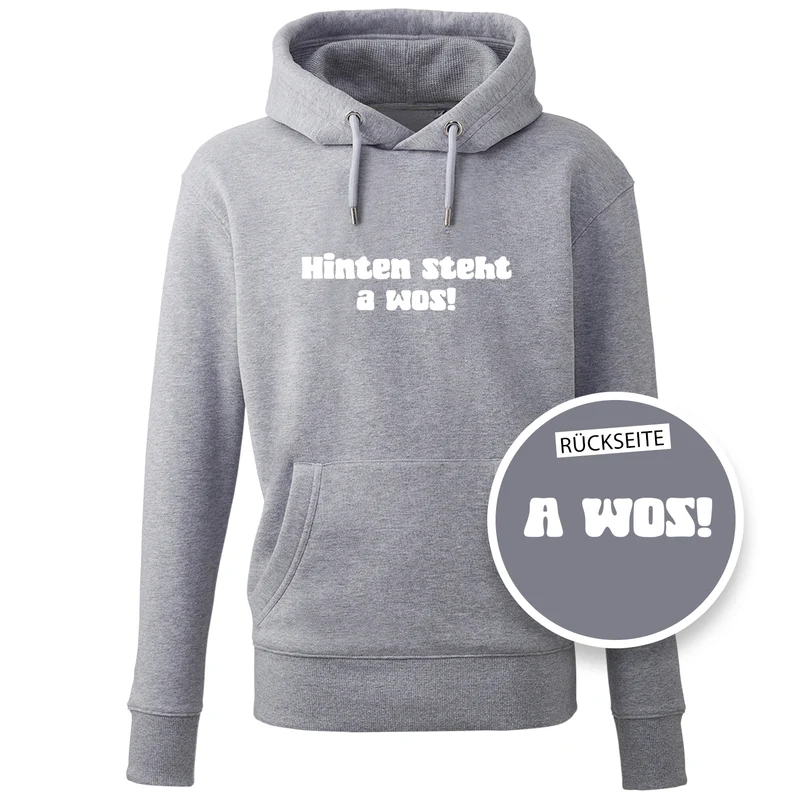 Hoodie "A Wos!" (mit Rückenprint)