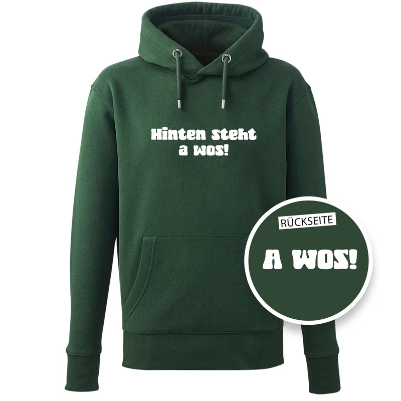 Hoodie "A Wos!" (mit Rückenprint)
