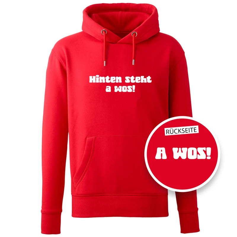 Hoodie "A Wos!" (mit Rückenprint)