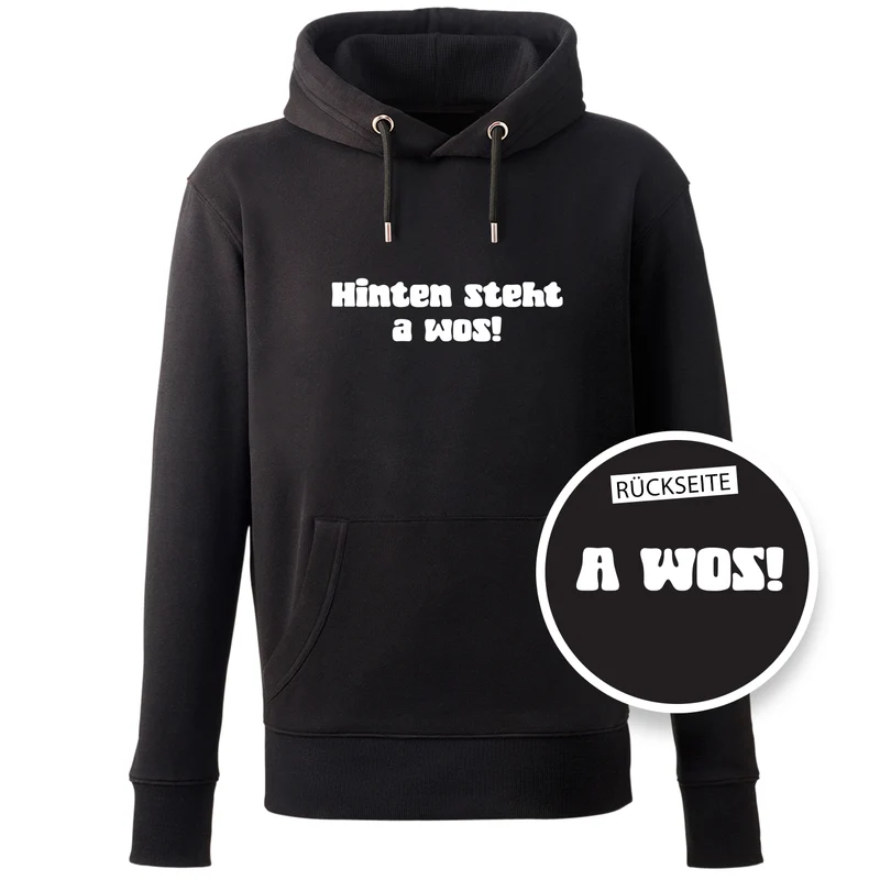 Hoodie "A Wos!" (mit Rückenprint)