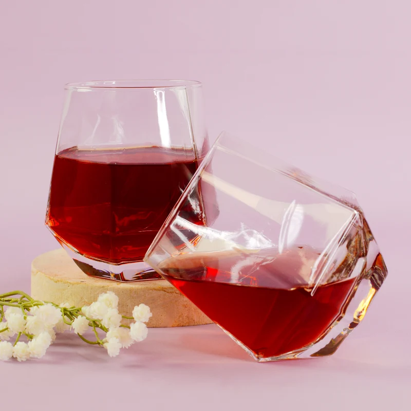 Diamant-Gläser im 2er Set | 330 ml